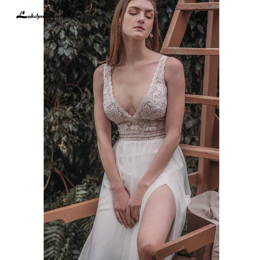 NumberSea Sweetheart Backless Wedding Dresses A-line