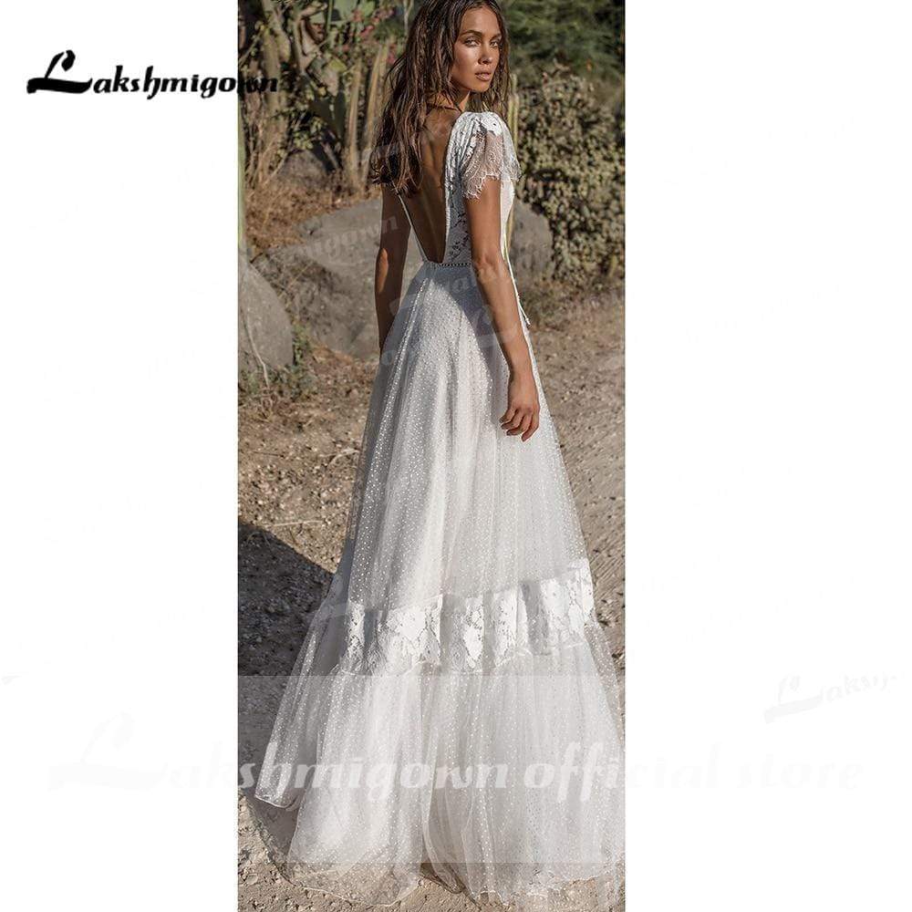 NumberSea Sweetheart Neck Lace Beading Off Shoulder Wedding Dresses