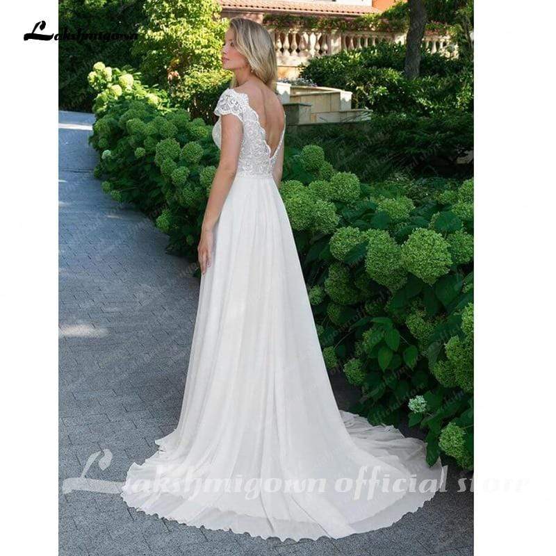 NumberSea Wedding Dress Vintage Lace Appliques